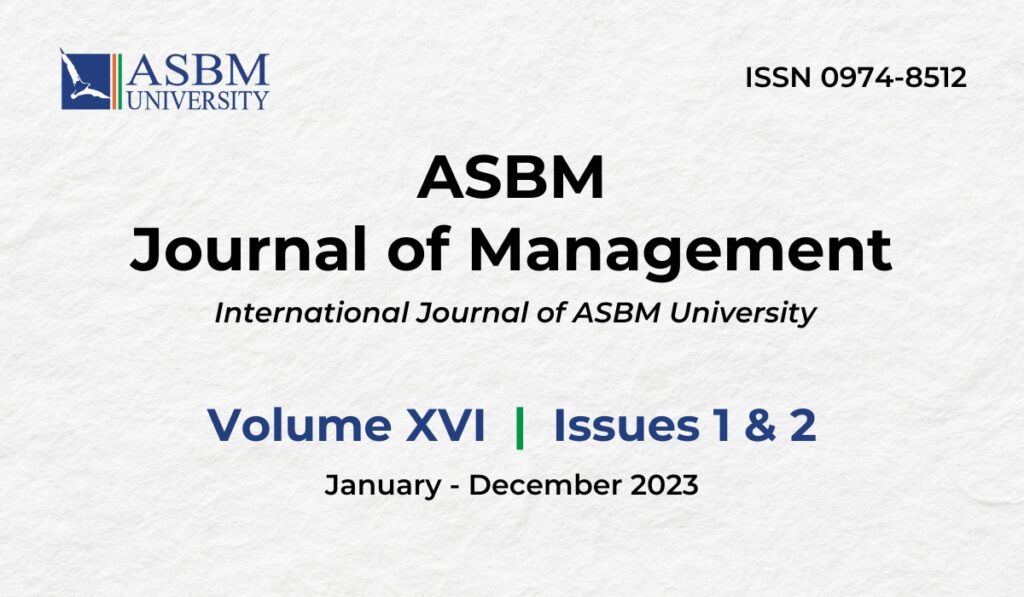 16. Volume - XVI - Issues 1 & 2 - 2023